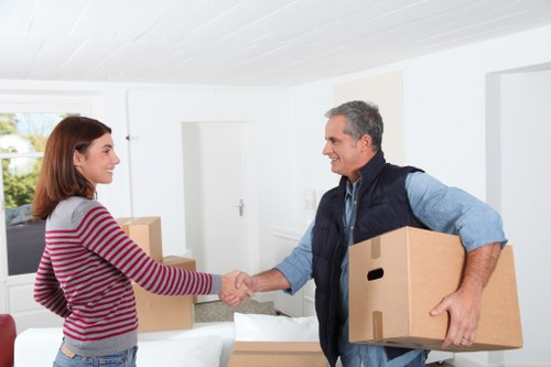 Shelving and boxes used for home storage in Charlton