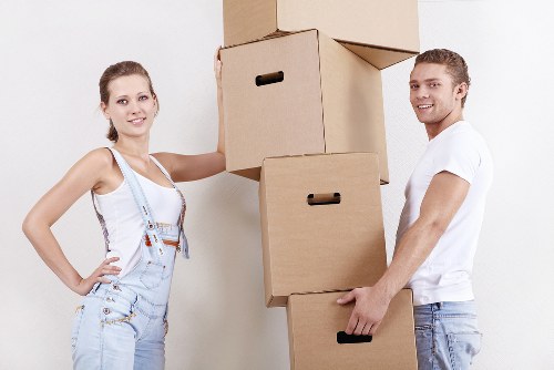 Packing and loading furniture for a Charlton removals job